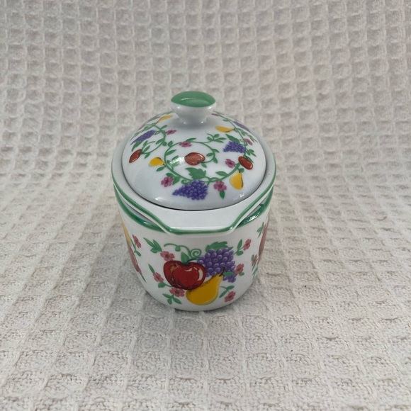 Cooks Street Fruit Pattern 1/2 Stick Butter Boat - Picture 4 of 9